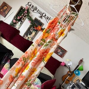 Floral Halter Neck Dress